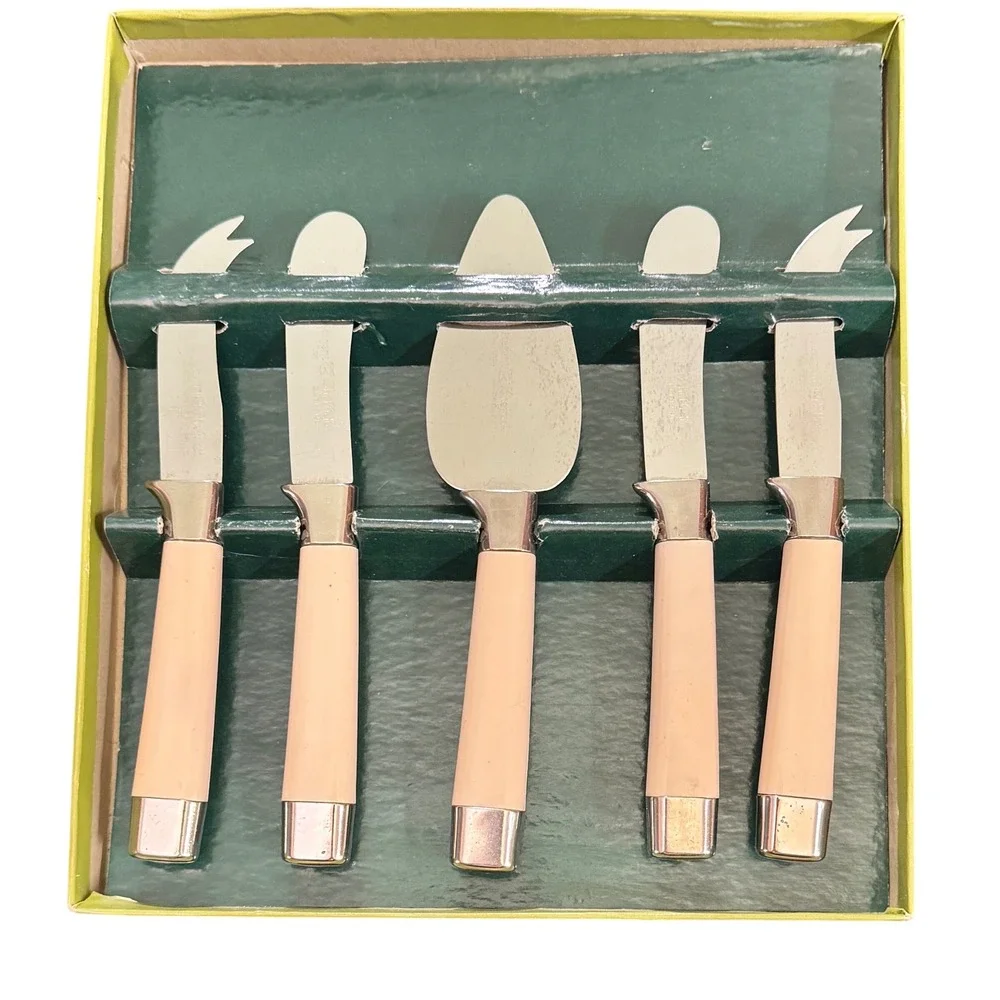 Vintage 60s Caravelle Buffet Service Set Regent Sheffield Cheese Stainless Steel